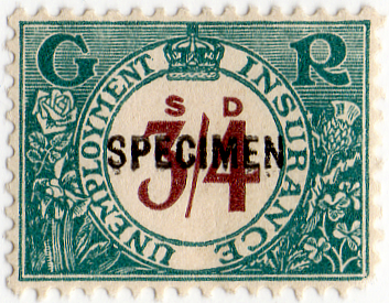 (un) 3/4d Blue-Green & Brown (1931)