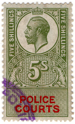 (28) 5/- Green & Scarlet (1921)