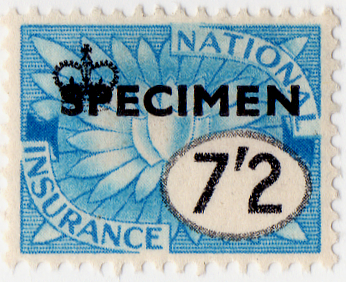 (un) 7/2d Blue (1955)