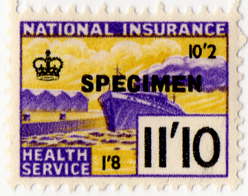 (un) 11/10d Purple & Yellow (1961)