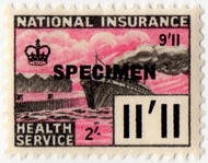 (un) 11/11d Magenta & Black (1961)