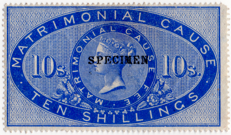 (24) 10/- Ultramarine (1866)