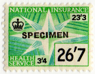 (214) 26/7d Green & Blue (1965)