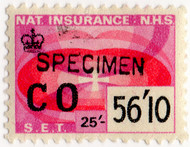 (432) 56/10d Red & Mauve (1969)