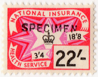 (un) 22/- Red & Magenta (1961)