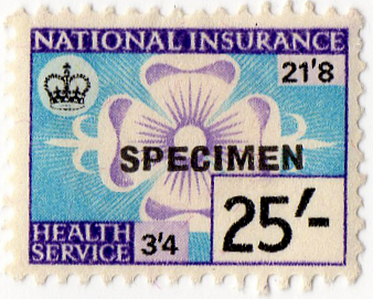 (227) 25/- Blue & Mauve (1965)