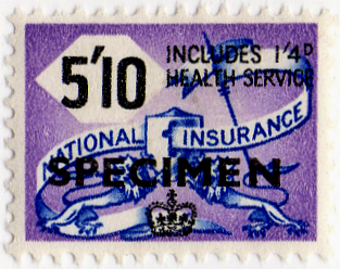 (un) 5/10d Purple & Blue (1957)