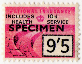 (un) 9/5d Magenta (1956)