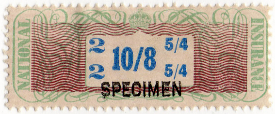 (04a) 10/8d Green. Brown & Blue (1948)