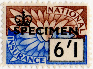(87) 6/1d Blue & Brown (1955)