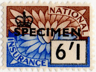 (87) 6/1d Blue & Brown (1955)