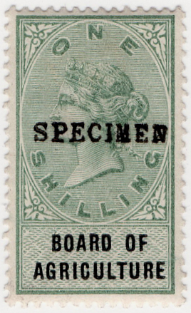 (01) 1/- Green & Black (1889)