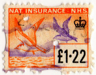 (646) £1.22 Orange & Mauve (1973)