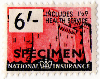 (un) 6/- Red & Black (1957)