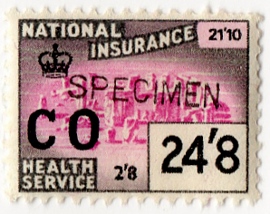 (107) 24/8d Brown & Magenta (1965)