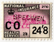 (107) 24/8d Brown & Magenta (1965)