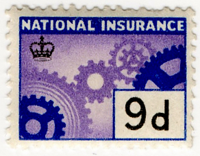 (161) 9d Purple & Blue (1963)