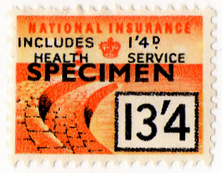 (un) 13/4d Orange & Black (1956)
