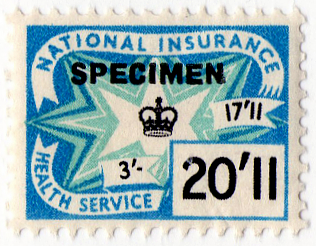 (un) 20/11d Blue & Black (1961)