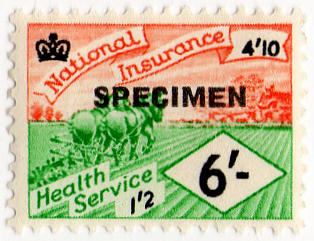 (un) 6/- Red & Green (1961)