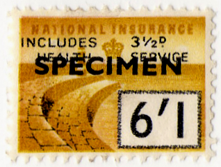 (un) 6/1d Bistre & Black (1956)