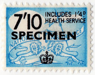 (un) 7/10d Blue & Black (1957)