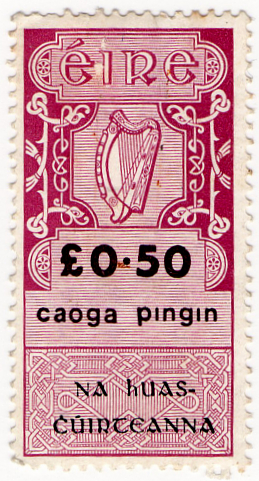 (150) 50p Purple & Black (1971)