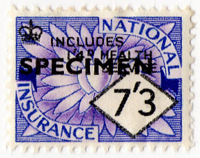 (un) 7/3d Blue & Purple (1955)