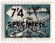 (un) 7/4d Blue-Grey & Black (1957)