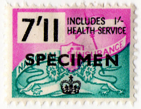 (un) 7/11d Purple & Turquoise (1957)