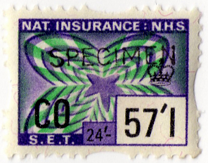 (455) 57/1d Purple & Green (1969)