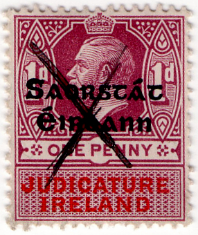 (99) 1d Purple & Red (1922)