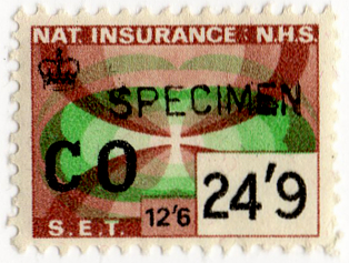 (427) 24/9d Brown & Green (1969)