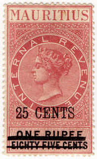 (61) 25c Overprint (1885)