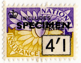 (un) 4/1d Purple & Yellow (1955)