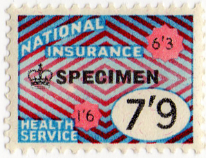 (183) 7/9d Blue & Red (1964)