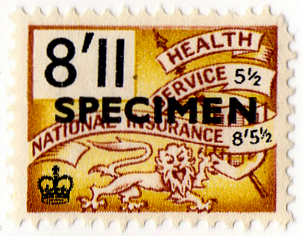 (123) 8/11d Yellow & Brown (1959)