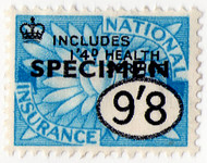 (un) 9/8d Cyan & Black (1955)