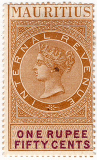 (38) 1R 50c Brown & Purple (1879)