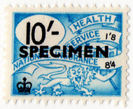 (125) 10/- Blue & Black (1959)