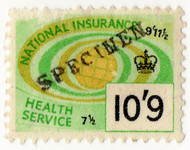 (230) 10/9d Green & Yellow (1965)