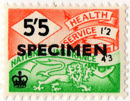 (117) 5/5d Orange & Green (1959)