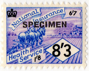 (un) 8/3d Blue & Violet (1961)