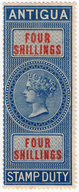 (09) 4/- Blue & Orange (1870)