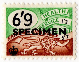 (119) 6/9d Green & Brown (1959)