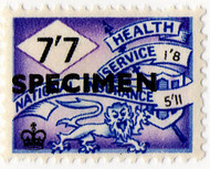 (121) 7/7d Violet & Purple (1959)