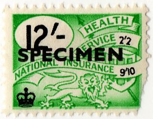 (127) 12/- Green & Black (1959)