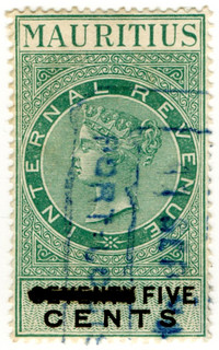 (53) 5c Overprint (1885)