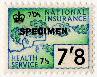 (140) 7/8d Green & Blue (1960)