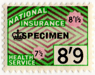 (184) 8/9d Green & Rose (1964)